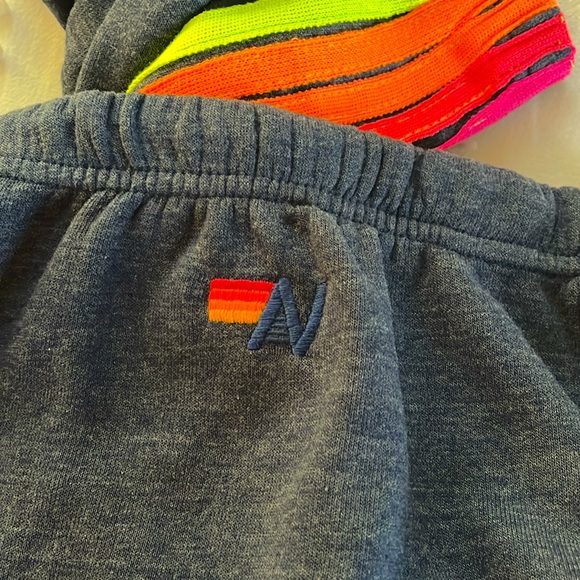 BRAND NEW Aviator Nation navy 5 stripe sweatpants - Picture 5 of 6